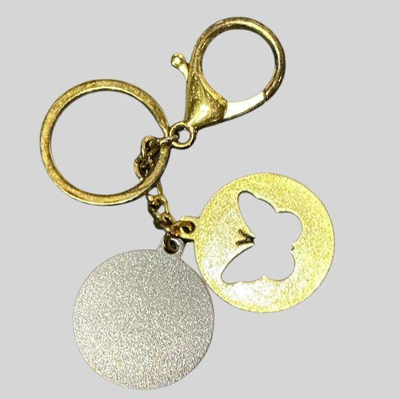 Vintage Purse Charm Key Chain Motivational I Am Enough - Picture 3 of 4